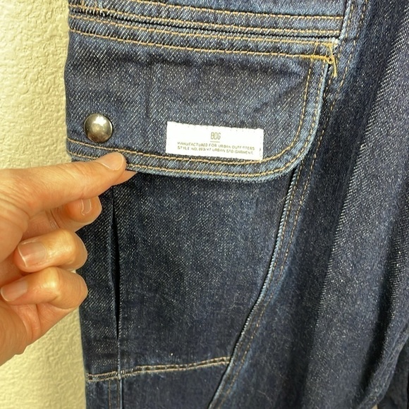 BDG Blaine Cargo Skate Jeans Utility Stretch Waist Loose Dark Wash Sz 29 - Picture 15 of 16